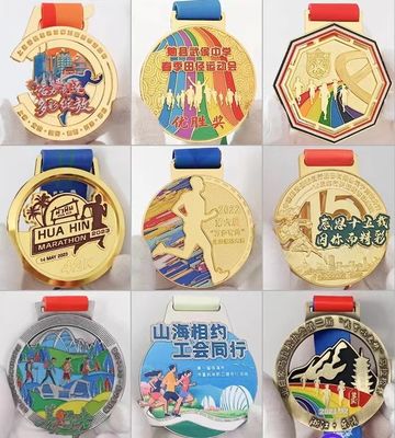 2.5inch Laser Engraving Weightlifting Sports Award Gold Heavy Medal Models For Championship
