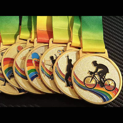 2.5inch Laser Engraving Weightlifting Sports Award Gold Heavy Medal Models For Championship
