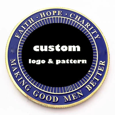 Gold Custom Coins 3D 2D Vintage Challenge Coins Engraved Collectible