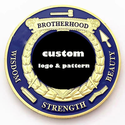 Gold Custom Coins 3D 2D Vintage Challenge Coins Engraved Collectible