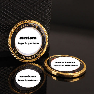 Gold Custom Coins 3D 2D Vintage Challenge Coins Engraved Collectible