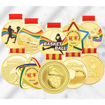شراء  Manufacturer Custom Gold Silver Finisher Medal Marathon 5K / 10K Running Cycling Track Field Medals Karate Sports Metal Medal online manufacture