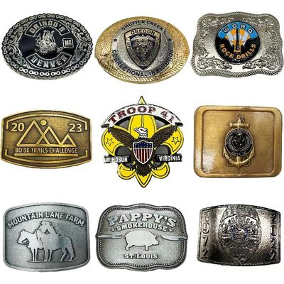 Customized Blank Belt Buckles Solid Brass Mens Woman Ladies