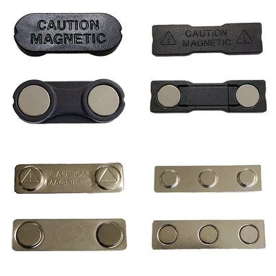 Neodymium Rectangular Badge Magnet Adhesive Custom Magnetic Name Tags