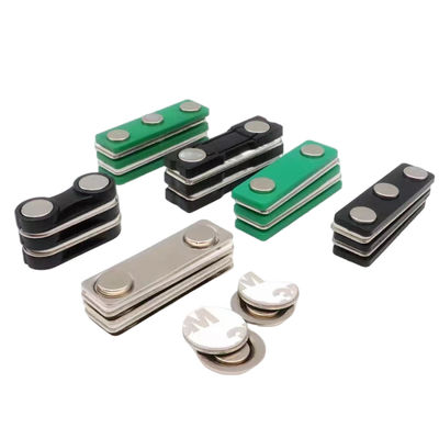 Neodymium Rectangular Badge Magnet Adhesive Custom Magnetic Name Tags