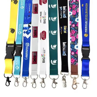 Custom Made Neck Straps Id Card Holders Colorful Lanyard Lanyard Printing Recycling Lanyard Rope With Logo