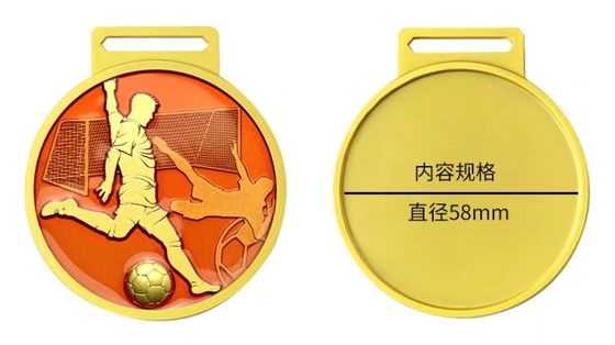 Medals Manufacturers Wholesale 3D Metal Award Trophy Gold Silver Bronze Medal Custom Sports Football Medals