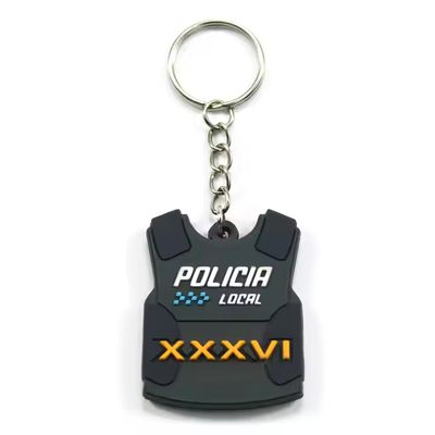 شراء Custom Logo PVC Rubber Keychain with 3D/2D Design for Promotional Keyrings online manufacture