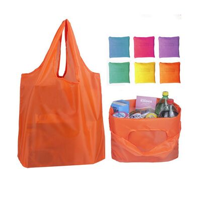 سعر جيد Wholesale Polyester Foldable Shopping Bag - Lightweight Reusable Grocery Bag Custom Logo for Supermarket الانترنت