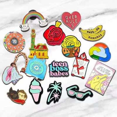 شراء دبابيس طية صدر السترة المخصصة - شارات معدنية بالمينا الصلبة للتقدير للموظفين online manufacture