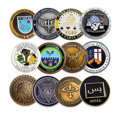 شراء بيع بالجملة عملات نقدية ذات جودة عالية من سبيكة الزنك الصب المقطوعة مع شعار مخصص للتذكارات online manufacture
