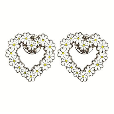 شراء ديزيز إيماميل البطاقات الشكل القلبية البروشة الدبوسة للحقيبة الورقية سترة هدية الموضة بيع الجملة online manufacture