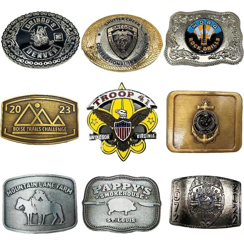 Customized Blank Belt Buckles Solid Brass Mens Woman Ladies