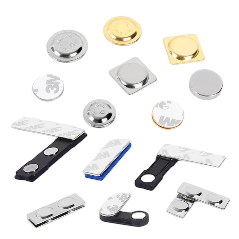 Neodymium Rectangular Badge Magnet Adhesive Custom Magnetic Name Tags