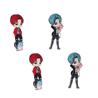 سعر جيد تصميم مخصص من المسمار الصلب من سبيكة الزنك من سبيكة المعدن شارة الحافظة من أجل الهوية والديكور الانترنت