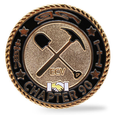 سعر جيد عملة تذكارية مخصصة مطلية بالذهب بالمينا الناعمة مقاس 2 بوصة لهواة التجميع الانترنت