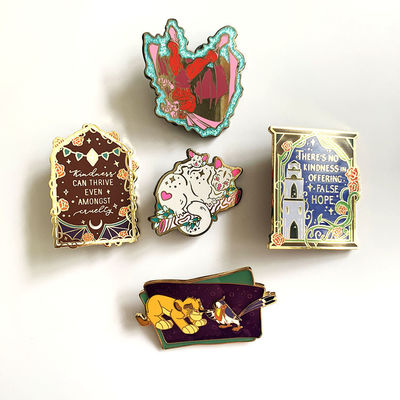 New Design Custom Hot Sale High Quality Custom Enamel Pins UV Silkscreen Pad Printed Hard Soft Enamel Pins
