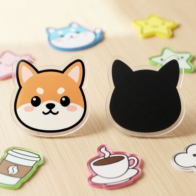 سعر جيد ملصق ثلاجة أكريليك عالي الشفافية مع تصميم مغناطيسي قوي وحجم وشكل قابلة للتخصيص الانترنت