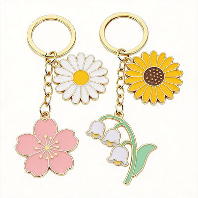 سعر جيد سلسلة مفاتيح مخصصة وشخصية مع تذكير إيجابي للصحة، وجه خلفي محفور بالرمل وتشطيب بالمينا الصلبة الانترنت