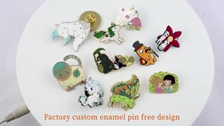 دبابيس المينا المعدنية المصبوغة ذات الجودة العالية والوحش النمر والأسد