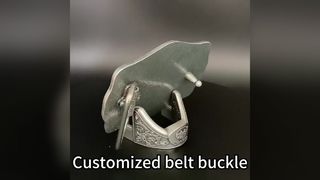 حزام الزنك المصنوع من سبيكات الحزام المخصص مع الانتهاء الصديق للبيئة والشعار الشخصي للرجال والنساء